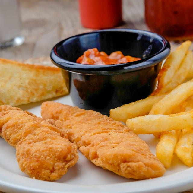 Kids Chicken Strips.
