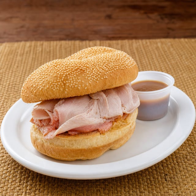 Sliced Pork Sandwich.