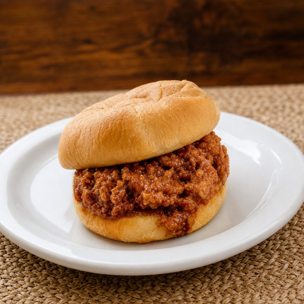 Chopped Beef Sandwich.