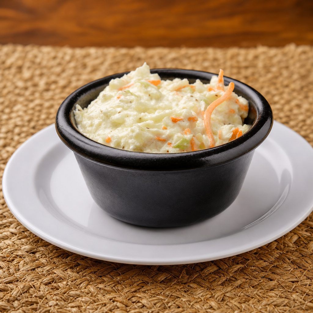 Slaw on Sandwich.