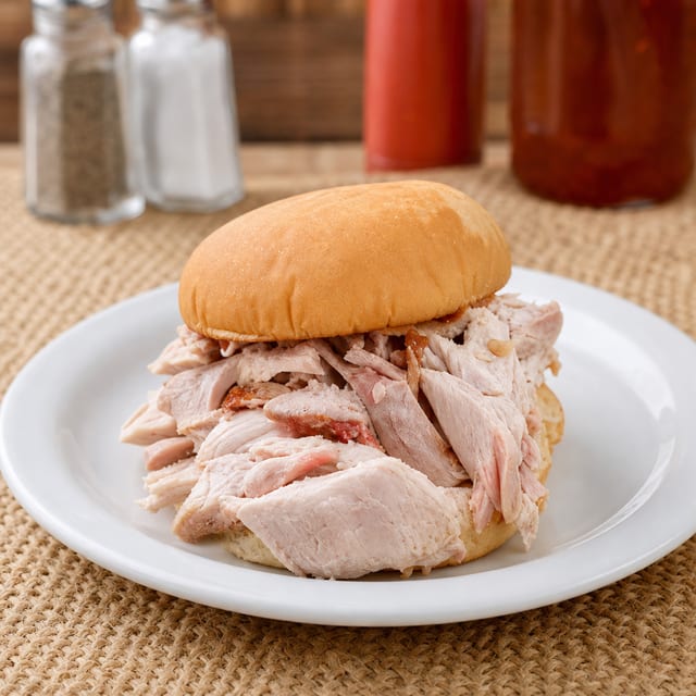 Pulled Chicken Sandwich.