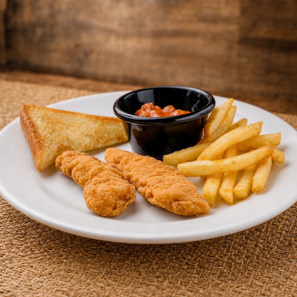 Kids Chicken Strips.