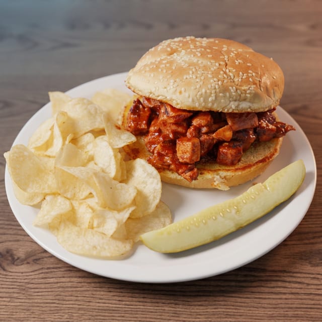 Chopped Pork Sandwich.