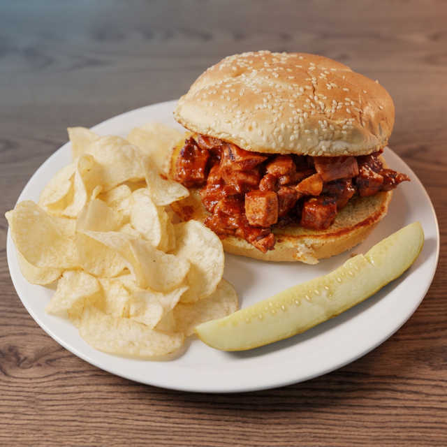 Chopped Pork Sandwich.