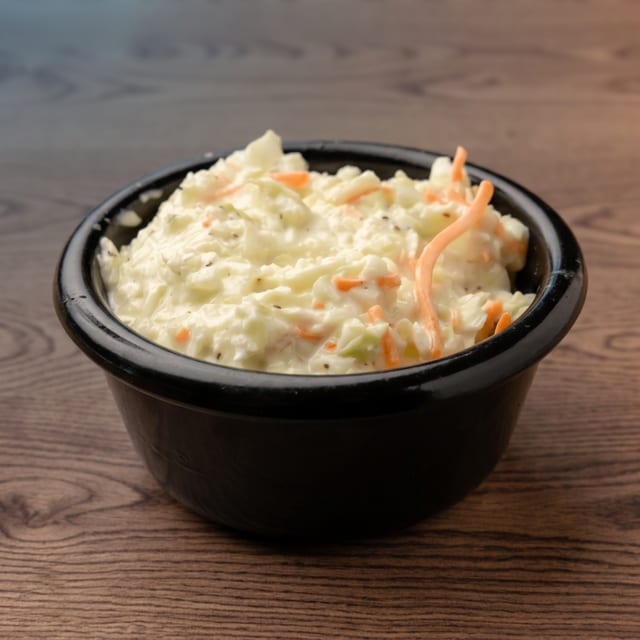 Slaw on Sandwich.