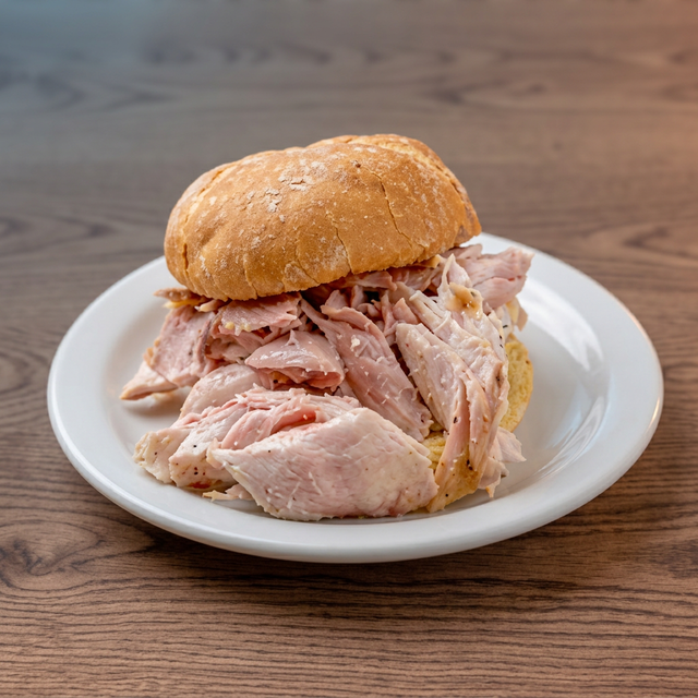 Pulled Chicken Sandwich.