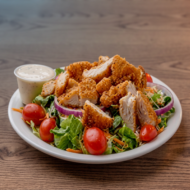 Fried Chicken Salad.